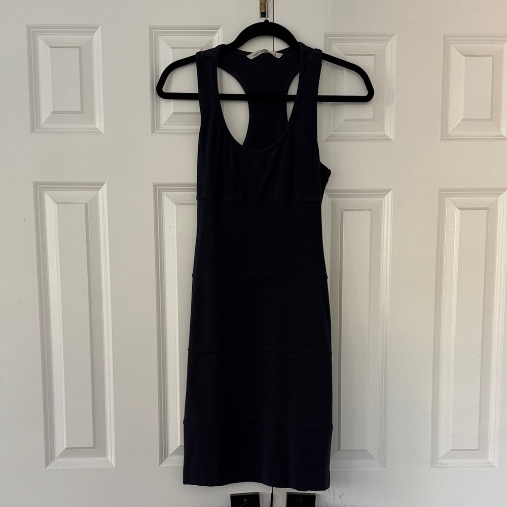 Diane Von Furstenberg Navy Midi Stretch Dress Size 4